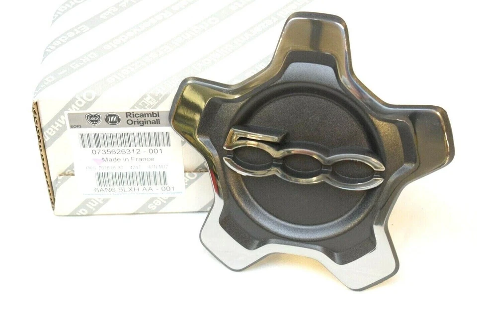 Tapa Central (Cromo Oscuro) - Fiat 500X Nuevo y Original 735626312 Foto 3 de 4