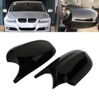 Gloss Black Mirror Cover Cap For BMW E90 E91 E92 E93 LCI 323i 328i M3 Style