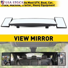 New Universal Wide Curve Convex Interior Snap On Panoramic Rear View Mirror Hd New Universal Wide Curve Convex Interior Snap On Panoramic Rear View Mirror Hd