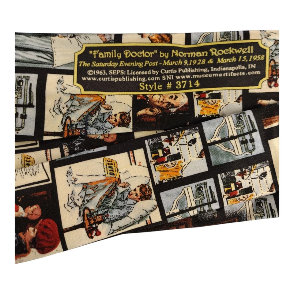 Nueva corbata de seda para poste de sábado por la noche artefactos del Museo Norman Rockwell  Foto 4 de 4