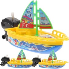 Pool Spielzeug 3 St&uuml;ck Aufziehspielzeug Plastik Segelboot lustig schwimmend