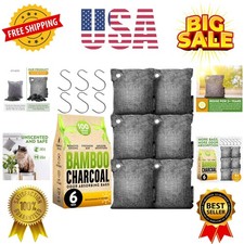 Charcoal Odor Absorber for Strong Odor 6 Pack, 100g each, Bamboo Charcoal Air...