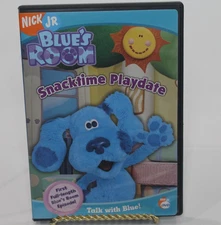 Blues Clues Blues Room Snacktime Playdate DVD 2004 Nick Jr RARE OOP