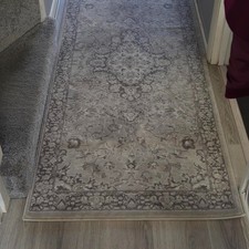 Ikea VEDBÄK Rug low pile light grey 80x180 cm