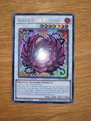 Yugioh Black Rose Dragon L5DD-ENS02 English 1st Edition Secret Rare Chibi