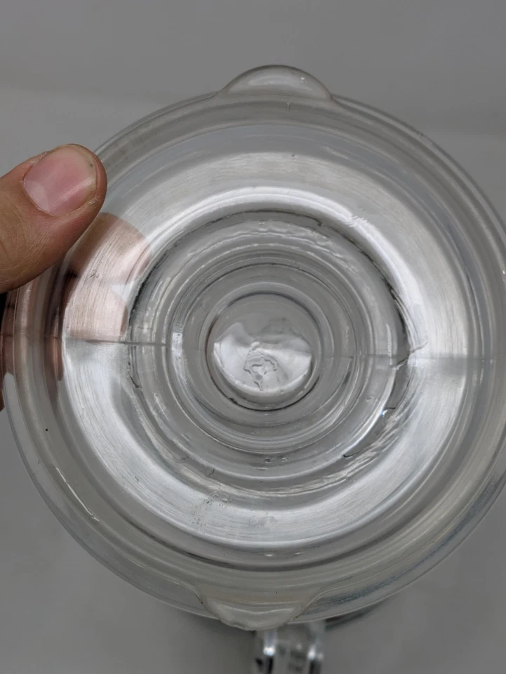 1960's Pyrex 6 Cup Flameware Clear Glass Coffee Teapot with Lid 8446-B - Image 4 of 4