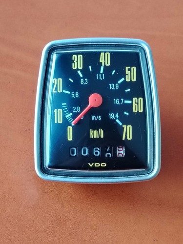 Retro Vintage 70er Jahre Fahrrad Tachometer VDO 70 km/h Tacho Vintage Fahrrad - Bild 1 von 6