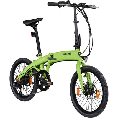 Tretwerk Akimbo Plus E Bike 20'' 8 Gang Elektrorad Klapprad Pedelec hellgrün 32cm