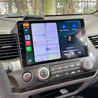 Apple Carplay For Honda Civic 2006-2011 Car Stereo Radio Android 15 GPS Navi RDS