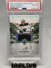 2020 Upper Deck PSA 10 /449 RC ULTIMATE COLLECTION JERSEY Relics Kirill Kaprizov