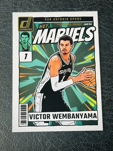 Victor Wembanyama 2024-25 Panini Donruss Net Marvels #21 Spurs YT43