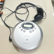 Lenoxx Sound Portable CD Player Programmable Repeat Play Headphone Jack Silver