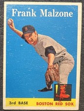 1958 TOPPS FRANK MALZONE (BOSTON RED SOX) #260 EX