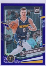 2023-24 Donruss Optic Purple Prizm #60 Christian Braun - Denver Nuggets