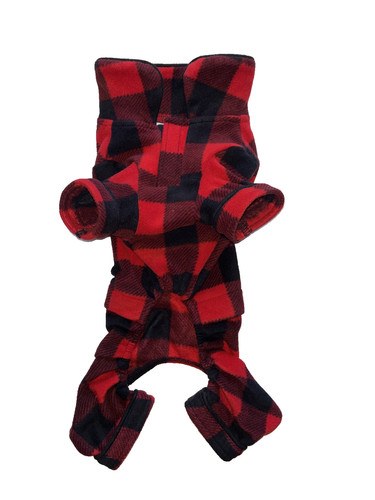 Dog Puppy Pajamas Buffalo Plaid Size - Small