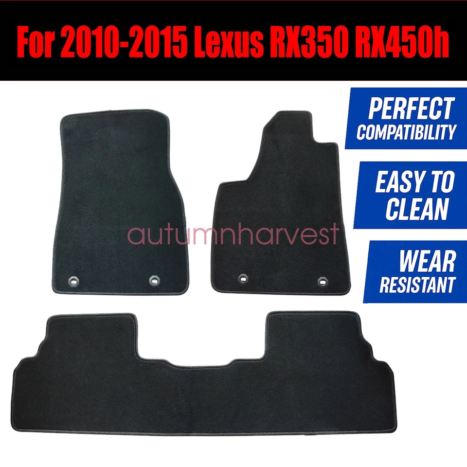 Alfombrillas de terciopelo para 2010 2011 2012 2013 2014 2015 Lexus RX350/RX450h Foto 3 de 4