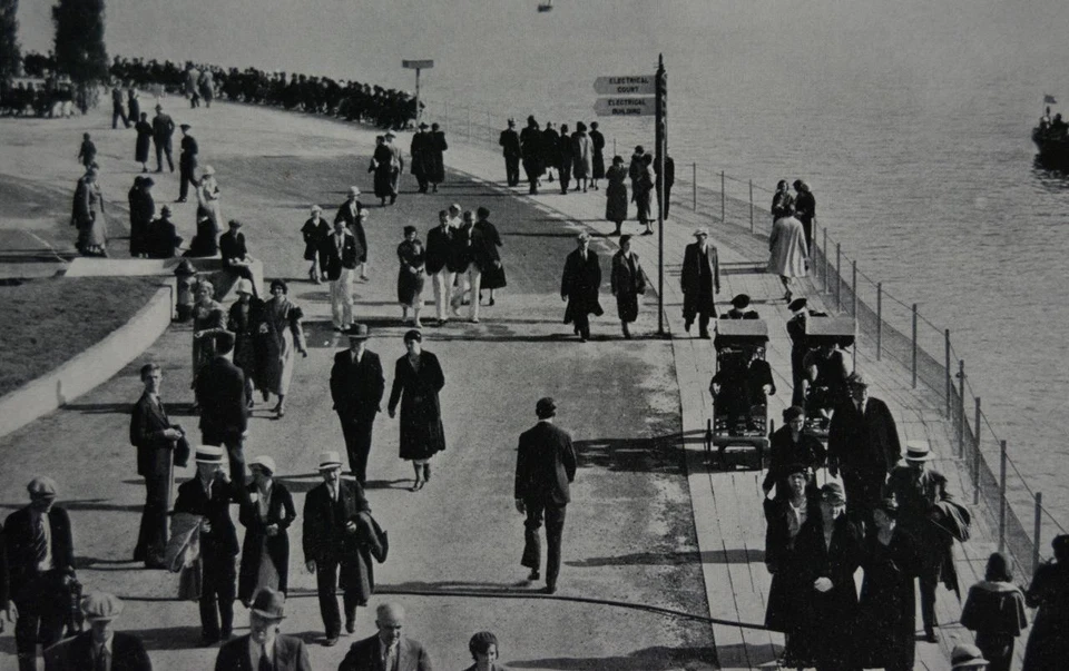 Impresión de arte antiguo Feria Mundial de Chicago Isla Norte 1933 Historia Americana Foto 2 de 4