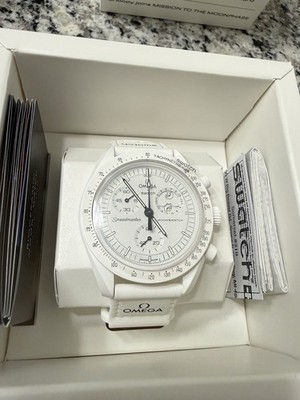 OMEGA x Swatch Speedmaster ホワイト スヌーピー OMEGA x Swatch WHITE Snoopy MoonSwatch Mission to Moonphase Full