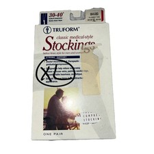 TruForm Classic Medical Stockings, Below Knee Style, 30-40 mmHg 8845 closed Toe