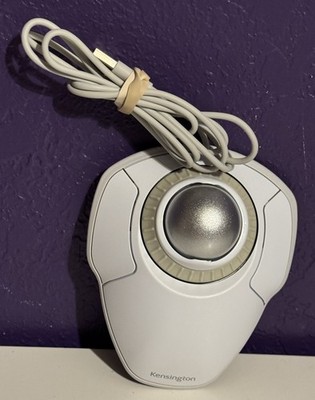 Kensington Orbit Trackball Scroll Ring White M01047 K72500WW Tested Working