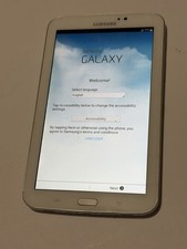 Samsung Galaxy Tab 3 Tablet Device SM-T2175 White Wi-Fi 16gb Works Tested Reset