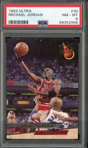 Michael Jordan 1993 Fleer Ultra Card #30 PSA 8 NM-MT Chicago Bulls