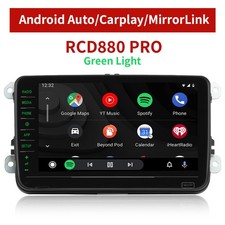 Autoradio 8" RCD880 PRO RCD330 RCD360 verde Android Carplay per VW Skoda