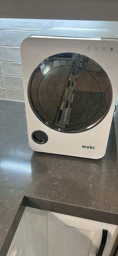 Wabi Baby Electric Bottle Sterilizer Removable Tray White Compact Design