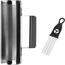 Metal Guiro Instrument, 8" 3" Stainless Steel Dominicana 3" x 8" 