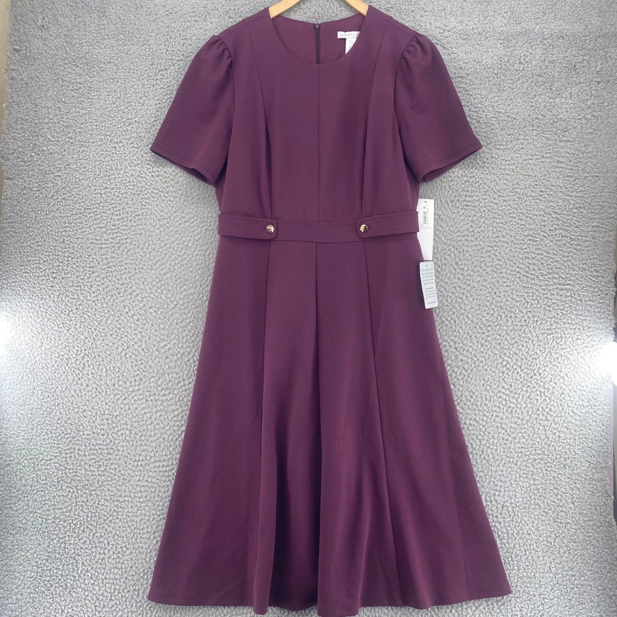 strapless open back dress Van Huesen Slim FitFlex Stretch Wrinle Free Dress Shirt-Lavender main image 0