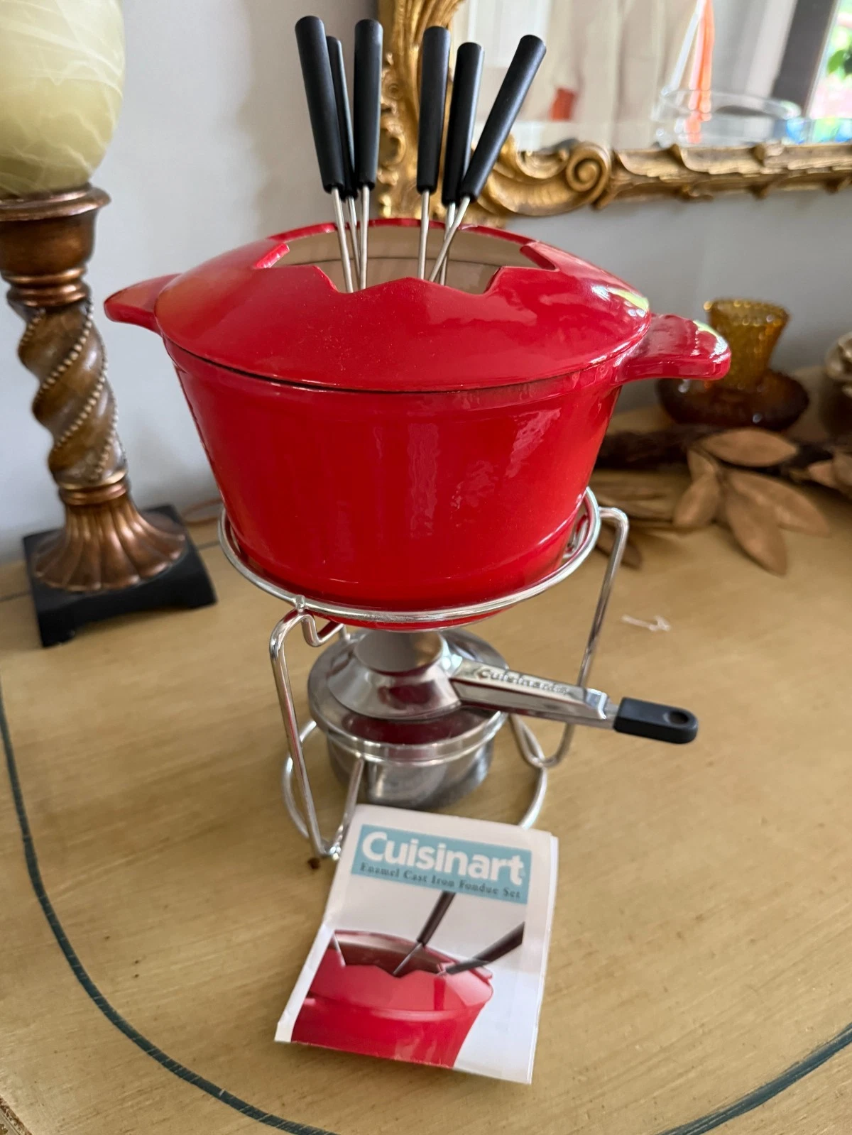 Cuisinart Red Enameled Cast Iron Fondue Set
Opens in a new window or tab