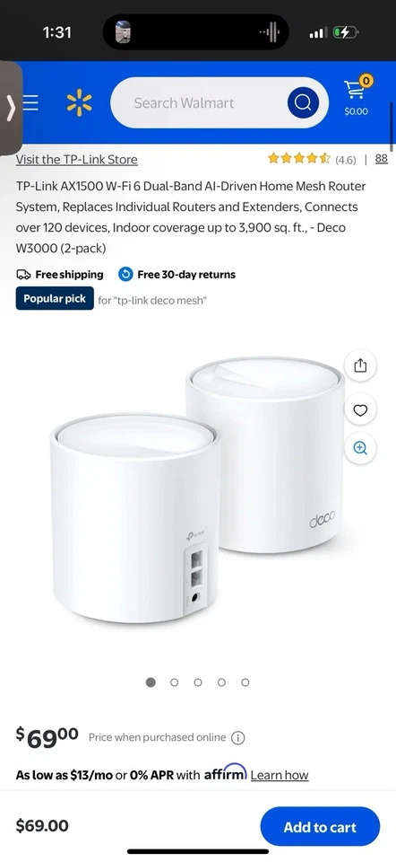 TP-Link Deco AX1500 Whole Home Mesh Wi-Fi 6 System - Image 2 of 4