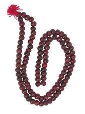 FAIR TRADE Buddhist prayer beads 108 rose wood mala malla bead rosary necklace
