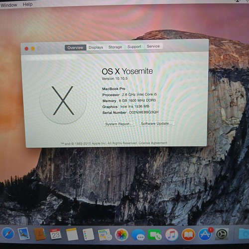 Apple MacBook Pro 2015 13,3" i5 2,6 GHz 8 GB RAM 128 GB SSD plateado A1502 - Imagen 4 de 12