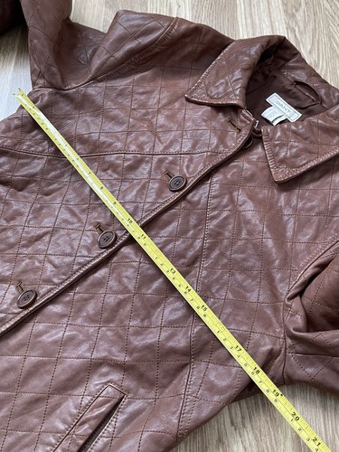 Gant Women’s Genuine Leather Jacket Size L - Picture 10 of 11