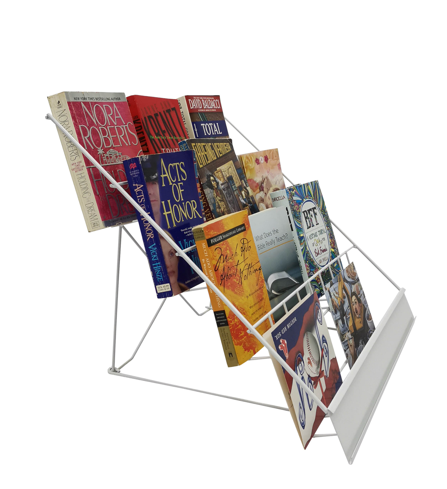 Wire Literature Racks 4-Tier Wire Literature Rack CD Greeting Card Display 18
