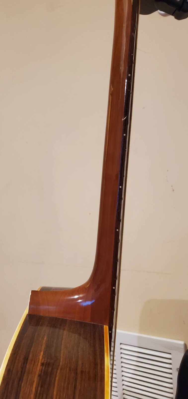 70's SIGMA By CF MARTIN DR7 ACOUSTIC 6 STRING GUITAR BRIDGE DOCTOR