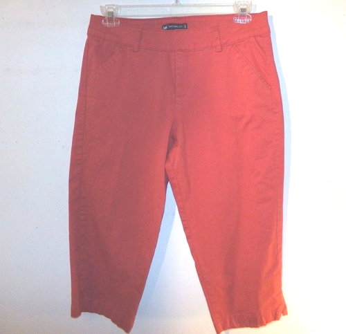 LEE Natural Fit Capri Pants Women's Size 12, Stretch Burnt Orange  Cotton/Spandex | eBay