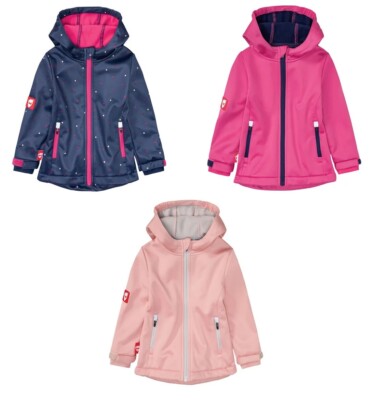 Kinder Mädchen Softshelljacke Freizeitjacke Softshell  Outdoor Gr. 86-128