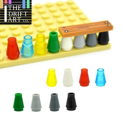 Cone 1x1 w/o Top Groove 4589 59900 for Lego MOC Building Blocks Brick ...