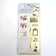 TRAVEL SET Heidi Grace Fiskars Cling Rubber Stamps 66006 Luggage Car Ship um221