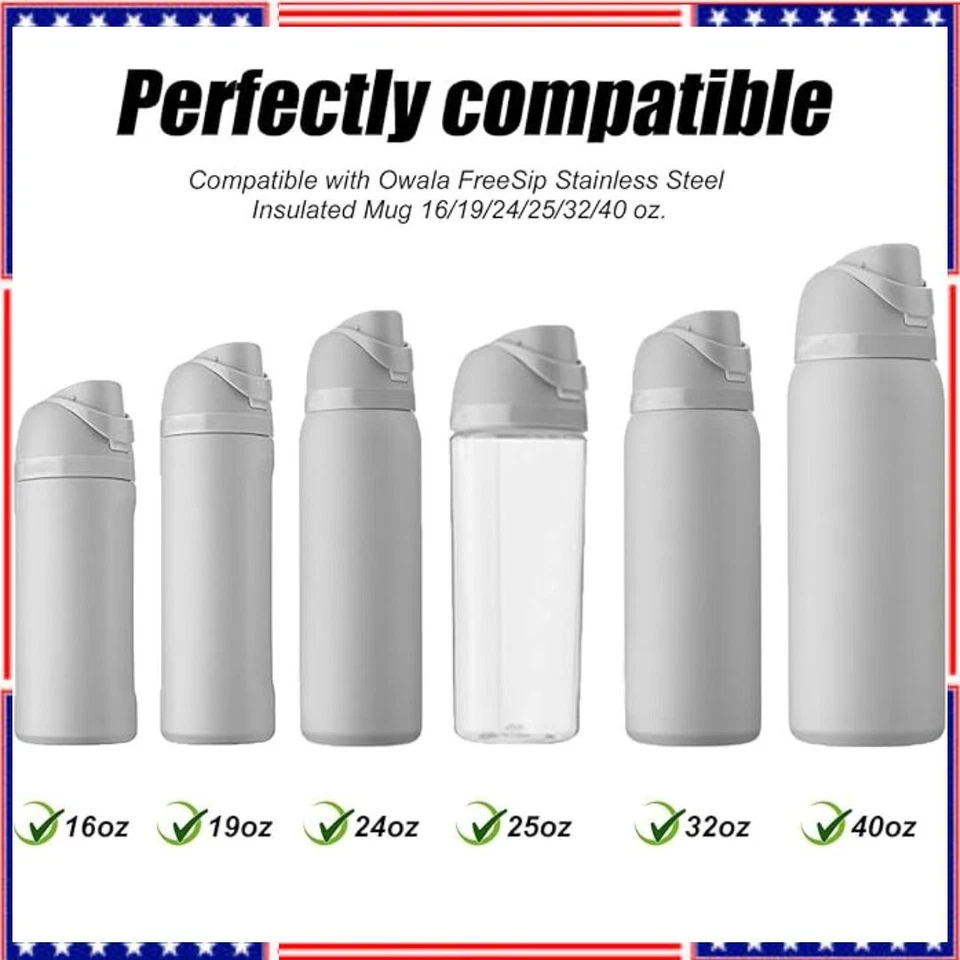 4 шт. уплотнительное кольцо для бутылки и сменная пробка для Owala Freesip 24 унции 32 унции, Bpa-Fre - Изображение 4 из 4