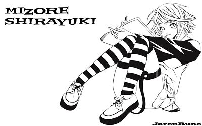 Anime rosario vampire girls stockings monochrome Playmat Game Mat Desk