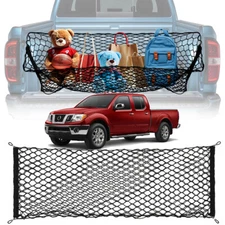 For Nissan Frontier Rear Truck Bed Cargo Net Envelope Elastic Storage w/ Hook