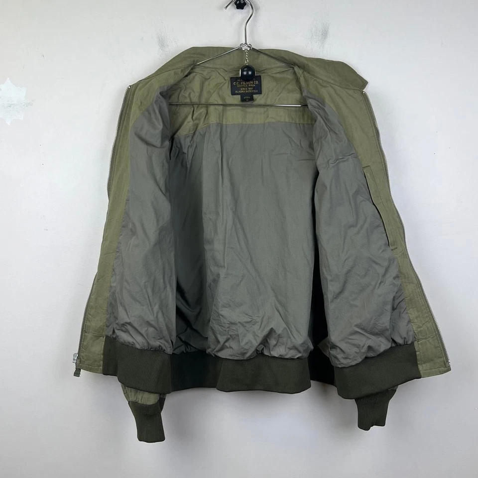 Filson lightweight bomber jacket Olive with zipper closure jacket Size L - Image 4 of 4