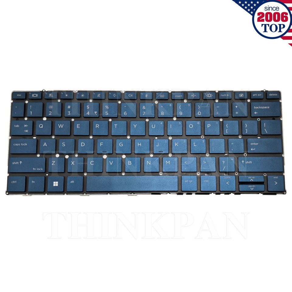 Replacement Backlit Keyboard For HP Elite Dragonfly G2 Laptop - US Blue Backlit Layout