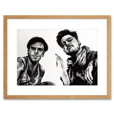 Inglourious Basterds Brad Pitt Maguire Picture Framed Wall Art Print