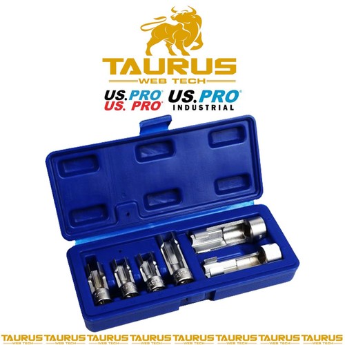 6PC US PRO DIFFICULT ACCESS SOCKET SET 10 - 19MM Switches Temperature Sensors UK - Picture 3 of 4