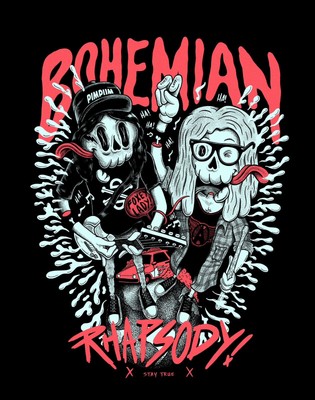 Bohemian Rhapsody  |  WAYNES WORLD X QUEEN | Poster, Canvas , Vinyl Print |