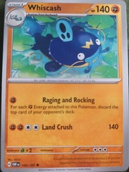 Whiscash 109/197 Reverse Holo Obsidian Flames